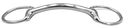 Equine Smile ES0156 JW Olive Head Bar Bit Stainless Steel Ring Diameter 60 mm Bit Thickness 16 mm (13.5 cm)