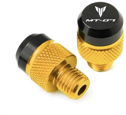Cache-rétroviseur de moto, bouchon de trou, en all Pour MT-07 MT07 MT 07 Toutes Années 2017-2025 Vis Aluminium M10 X 1,25 Pour Moto, Bouchons Pour Rétroviseurs(W-5)