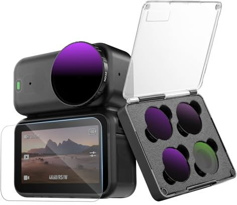 TELESIN Filteruppsättning ND8/16/32 CPL skärmskydd för DJI Osmo Nano