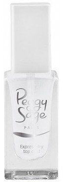 Peggy Sage Express Dry - Capa superior de esmalte de uñas de secado rápido (11 ml), brillante