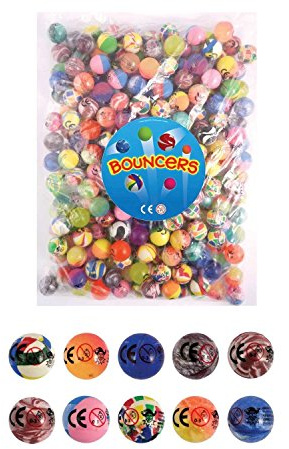 HENBRANDT 10 super ball bouncers,27mm,jet balls,party bag fillers