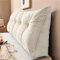 Yanman Grand coussin cale triangulaire pour tête de lit, coussin de lecture, coussin de soutien lombaire, dossier de taille, traversin de positionnement doux, pour canapé, lit de jour, 60 x 50 x 20 cm