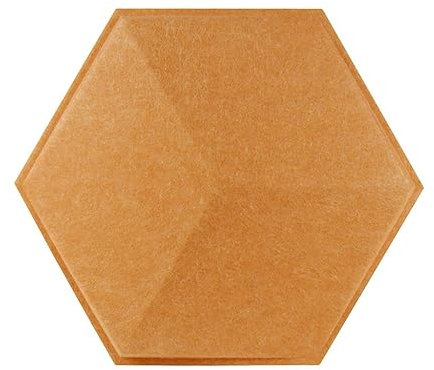 ToeWoe Hexagon Studio Absorption Panels Sound Absorbing Foam High Density Echo Sound Absorber, 3D Beveled Edge Decorative Wall Panels (Color : Style1)
