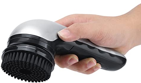 Brosse à Chaussures électrique Leapiture - Ensemble de 5 Têtes de Brosse Multifonctions pour Chaussures, Sacs, Canapés, Voitures et Ceintures en Cuir - Batterie ou Prise UE 220V - Noir