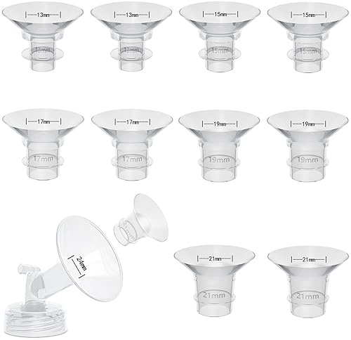 10 inserts 13/15/17/19/21 mm × 2 compatibles avec Momcozy Air 1/W1/M9/M6/M5/S9pro/S12pro– Réduit le tunnel de 24 mm à la taille adaptée