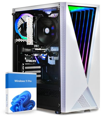 dcl24 Gamer PC Intel i5 12400, RTX3050 6GB - 500GB SSD, 16GB DDR4, Gaming PC mit 6x4.4 GHz, Rechner mit WLAN, Computer mit Windows 11 Pro [18759]