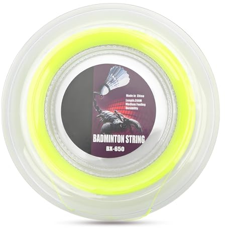 Badminton Racket String, 0.72mm 200m High Elastic Multifilament Fiber Badminton Racquets Line for Repairing