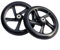 Scooter-Räder mit verbesserter Griffigkeit, leise, PU-Räder für Rollschuhe, Wagon (200 x 40 mm, schwarz)