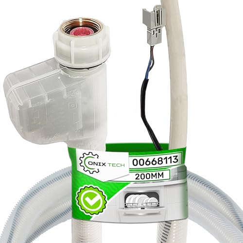 Zulaufschlauch mit Aquastop 2m für Spülmaschine mit Originalcode 00668113 668113 für Bosch für Siemens für Neff für Balay für Constructa - Garantie 5 Jahre - ONIX TECH