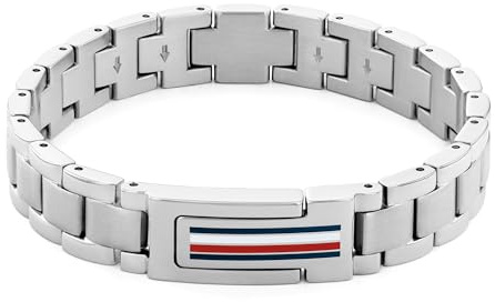 Tommy Hilfiger Jewelry Bracelet à Maillons pour Homme en Acier Inoxidable - 2790596
