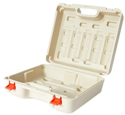 Colcolo Contenitore Multifunzionale per fornace da Campeggio, Contenitore per Utensili da Cucina, Valigetta per Viaggi all'aperto, Beige