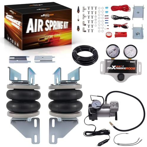 maXpeedingrods Air Suspension Spring Bag + 12V Compressor Kit for Mercedes for Benz Sprinter, Single rear wheel RWD and FWD Max loading 4000Kg