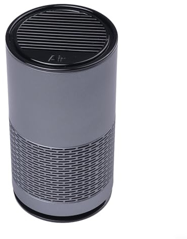 Yuanpgky Purificador de aire portátil USB con tecnología de aniones para coche, hogar y dormitorio, diseño compacto para espacios pequeños de hasta 10 m², humo y mejora eficazmente (gris)