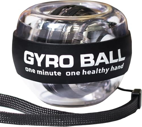 Gyro Ball Gyroscopic Wrist Trainer Ball Auto-Start – Wrist Strengthener & Forearm Trainer for Arm, Finger and Wrist Muscle Training (No LED)