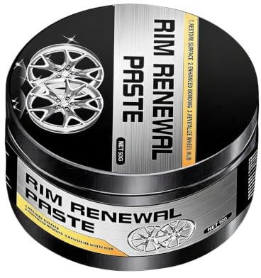 Fälgrengöring 50 g Polermedel För Reparation Och Borttagning Av | Fälgrestaureringspasta för aluminium, legering, kromplätering och lackering samt lastbil, husbil, SUV och sedan