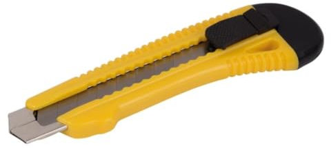 Toolland Cutter à lame sécable, plastique, 18 mm