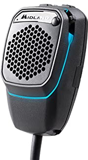 MIDLAND - Kit Manos Libres Coche Bluetooth para Emisora CB 6 Pin, Altavoz con Micrófono Preamplificado con DSP, Botón PTT, Bluetooth LE - Compatible 88, Alan 48/78 Pro y M-20, App CB Talk