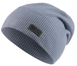 Sterntaler Beanie Pique - Lässige Kinder Beanie aus Waffelpique - UV -Schutz 30 für Spielspaß an heißen Tagen - Unisex Kindermütze schützt den Kopf vor der Sonne - Leichte Mütze - graublau, 55