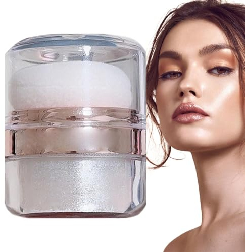 Sghtil Highlighter en polvo, resaltador en polvo de maquillaje,Polvo de palmaditas con brillo del cuerpo de la cara | Respaldo del brillo del cuerpo, brillo brillante para los ojos de la cara del