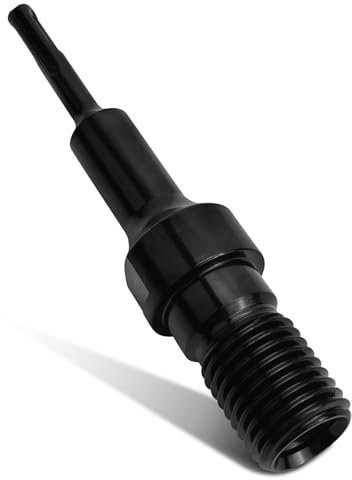 VZXZXE Adaptador SDS Plus 1 1/4 UNC para corona de diamante y broca de núcleo – 190 mm de extensión de taladro de acero 40CrMo, adaptador universal para hormigón y sierra perforadora