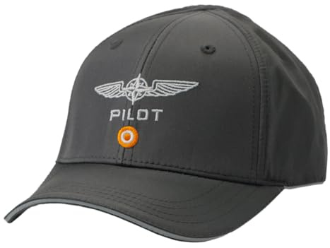 Générique Casquette Design4Pilots Noire en Microfibre, Aviation, Pilote