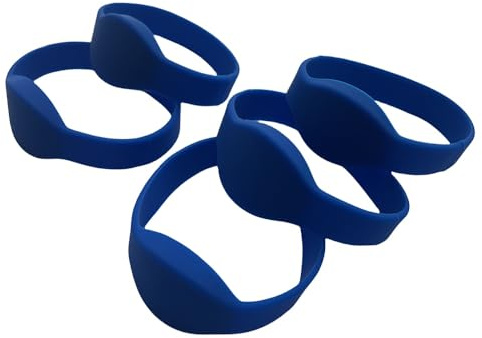 5 st T5577 vattentätt silikonarmband och armband, omskrivbar RFID 125 khz (vuxen unisex) (mörkblå)