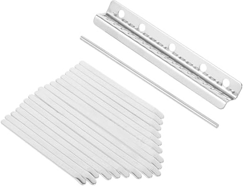 Beavorty Kalimba Touches en Acier Manganèse 17 Clés Estampées pour Piano à Doigts, Kit Accessoires Kalimba Mbira Soi-même, Piano à Pouces pour Débutants et Musiciens