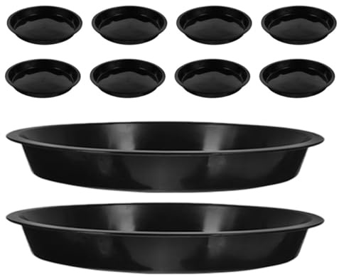 Beaupretty 10 Piezas de Platillos Redondos para Macetas de Plantas y Bonsáis, Bandejas de Drenaje de PP Resistentes y Reutilizables para Jardinería