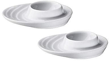 Küchenprofi 0750828202 - Juego de dos hueveras de porcelana