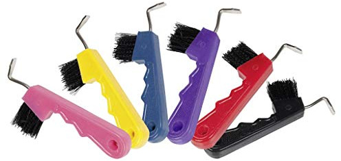 HKM Hufkratzer mit Bürste, Mehrfarbig, One Size