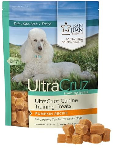 UltraCruz Lot de 80 friandises d'entraînement pour chiens aromatisées à la citrouille
