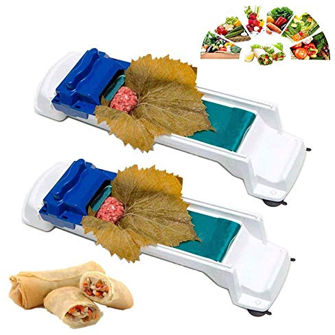 YBFBSJK Gemüse Fleisch Roller 2 Stück Weinblätter Roller Sarma Maschine Fleisch Rollwerkzeug Leaf Roll Maker Picknick Küche Rollen Werkzeug Gefüllt Traube Kohlblatt Walzmaschine Für Anfänger Kinder