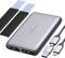 GiGimundo Dual Bay M.2 NVMe SATA SSD Gehäuse, Aluminium USB-C Festplattengehäuse für NVMe SSD (M Key PCIe) 10 Gbit/s und M.2 SATA SSD(B Key/B+M Key) 6 Gbit/s bis zu 2 x 4 TB, Werkzeuglos (HBM2-2SN)