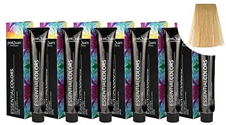 PostQuam - Pack de 6 Tintes de Peluqueria Profesional de Elevado Poder Cubriente | Tinte Permanente 100% Cobertura de Canas Garantiza Color Natural Uniforme y Duradero - Más de 90 Colores Disponibles