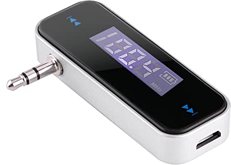 Universal Im Auto FM-Transmitter Freisprechen Audio 3 5-zu-Audio Unterstützt Freisprechtransmitter mit 3 5-mm-Stecker für Mobiltelefone Kabelloser FM-Adapter mit