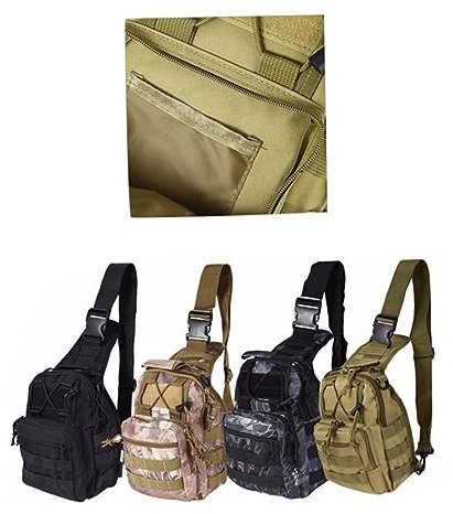 VANZACK Militär Tasche Taktischer Rucksack Für Outdoor-aktivitäten Hüfttasche Mit Abnehmbarem Gurt Für Camping Reisen Und Wandern