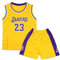 Qkydky Kinder Basketball Trikot Set - Atmungsaktiv, Leicht & Langlebig - Perfekt für Training & Spiele - Verschiedene Größen & Farben - Ideal für Jungen & Mädchen(Gelb#23,L,für 7-8 Jahr)