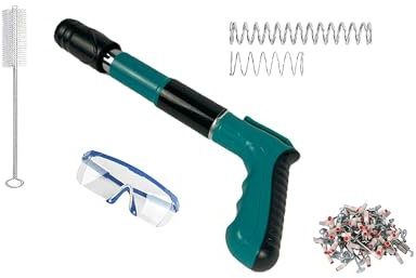 TEMPO DI SALDI Pistola Manuale Sparachiodi Portatile Regolabile con Chiodi e Occhiali Integrati