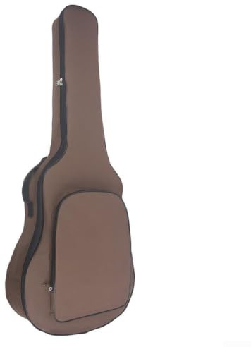 MeevrgR Funda de transporte para guitarra acústica resistente, bolsa acolchada para guitarras clásicas estándar (marrón)