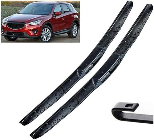 Escobillas limpiaparabrisas Delanteras para Mazda CX-5 CX5 KE 2012-2017 - Kit de Alto Rendimiento, Visibilidad Superior en Carretera, fácil instalación, Hojas Planas