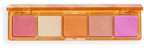 I Heart Revolution Zesty Zing Mini Match Palette, Lidschattenpalette mit 5 Matten & Schimmernden Nuancen, Vegan & Tierversuchsfrei, 1,1g