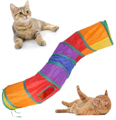Tunnel per gatti – Campo giochi pieghevole per piccoli animali domestici, tunnel di attività all'aperto per gatti, conigli, cani, conigli, gattini | tunnel portatile per esercizi per animali domestici