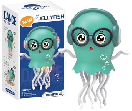 Dancing Octopus Toy, Interactive Dancing Octopus Toys with Music, Crawling Jellyfish Design Relax Time Figures For Kids