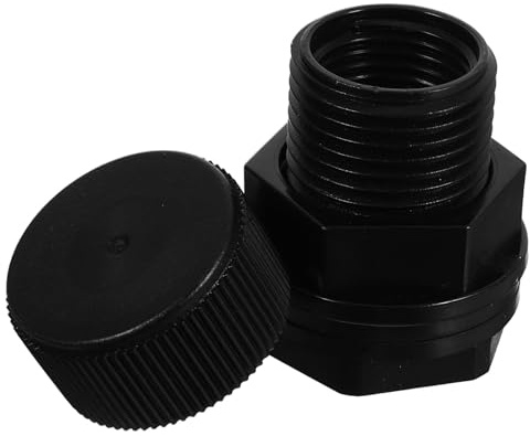 SUPVOX Adaptador de Tanque de Agua con Mamparo 3/4 Rosca Doble, Conector de PVC Resistente para Barriles de Lluvia y Acuarios, Accesorio de Manguera de Conexión Rápida, Pieza de Conexión