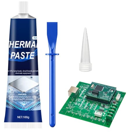 Värmesänkspasta Silikon Värmeledande Pasta | Icke-Ledande Värmeledande Fett För CPU, Bärbara Datorer, Stationära Datorer, , Mekanik, Tekniker, Verkstäder, Och Industri