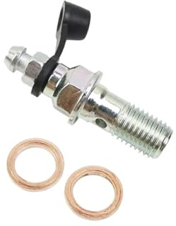 QAEVTEALJ leve frizione moto Bulloni freno per motocicletta M10 x 1,25, viti per tubo freno, bulloni banjo, viti universali per pinza freno e frizione, pompa a pedale(One hole A)