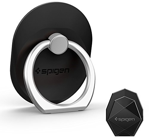 Spigen Soporte Anillo Movil, Style Ring Anillo Soporte Teléfono para Todos los teléfonos y tabletas - Negro