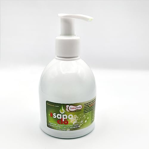SAPOCLO' - Jabón Líquido Higienizante de Manos y Pies con clorhexidina, eficaz contra gérmenes y bacterias (250ml)