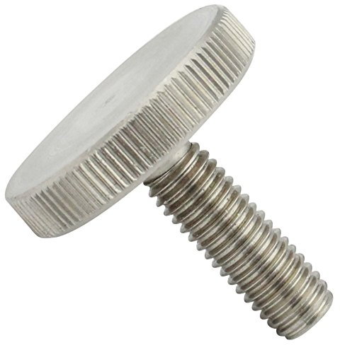 Rändelschrauben (niedrige Form) - M4x10 - (2 Stück) - DIN 653 - aus rostfreiem Edelstahl A1 VA -Niro - SC653 | SC-Normteile®