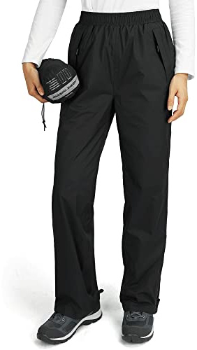Outdoor Ventures Womens Waterproof Trousers Lightweight Packable Rain Pants